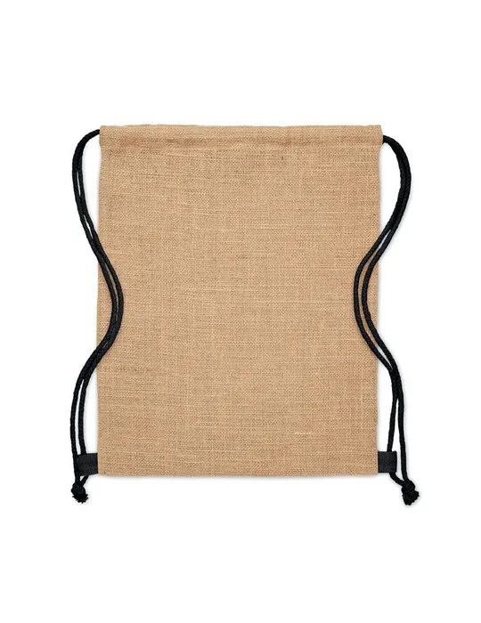 Sac à cordon écologique en jute - FUKURO Matières : PET Taille textile : XS Couleurs : vert armée cadeau entreprise pas cher