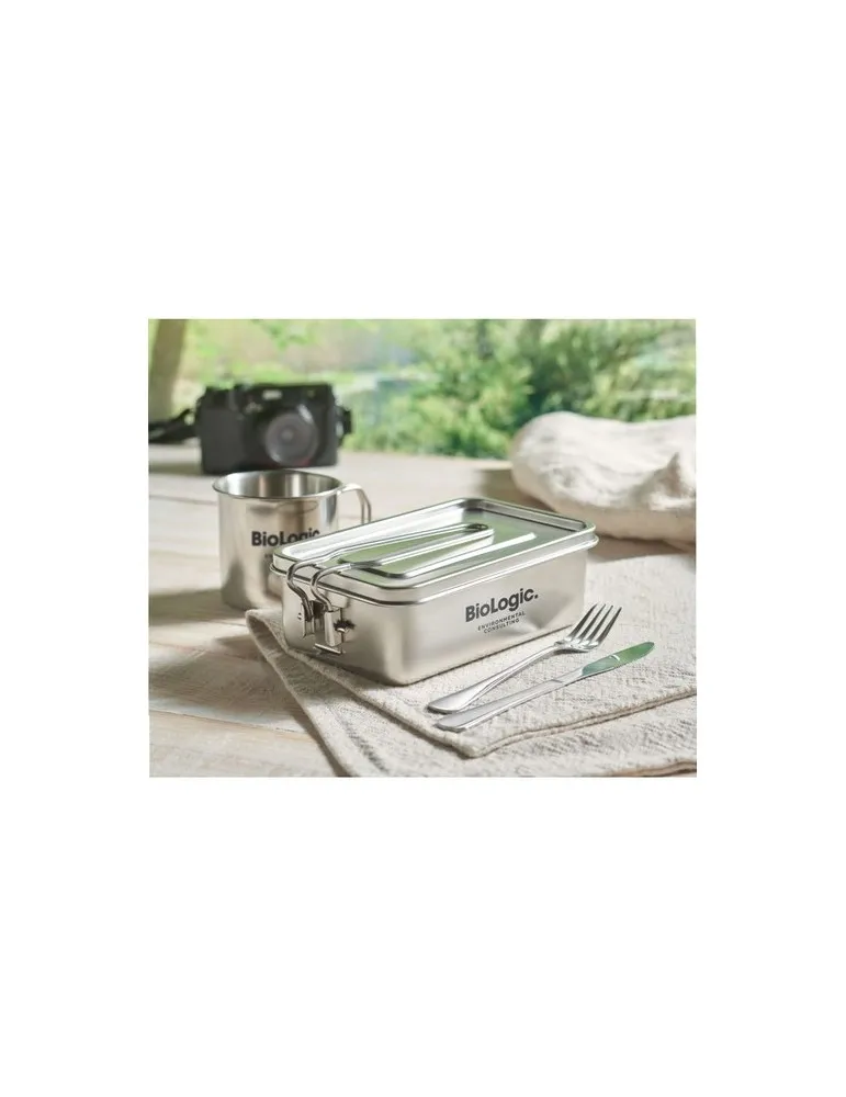 Lunchbox personnalisée en acier inox pas cher - TAMELUNCH idéale pour vos repas Matières : coton Taille textile : M Couleurs : l