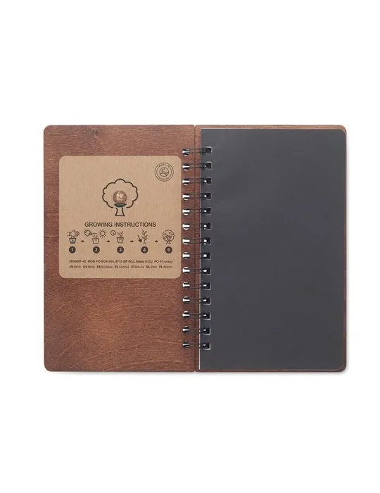 Carnet A5 Écologique Personnalisé - GROWBOOK™ SAVAGE Matières : coton Taille textile : XL Couleurs : vert bouteille goodies publ