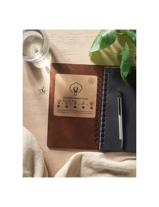 Carnet A5 Écologique Personnalisé - GROWBOOK™ SAVAGE Matières : coton Taille textile : XL Couleurs : vert bouteille accessoire é