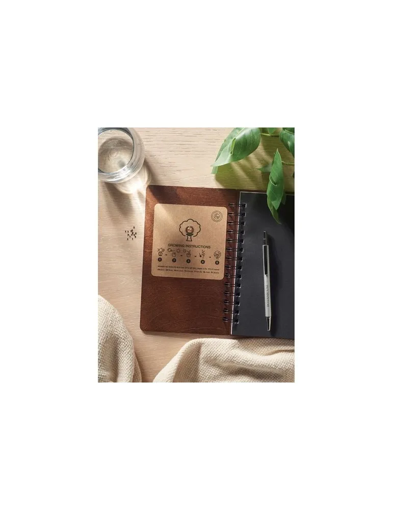 Carnet A5 Écologique Personnalisé - GROWBOOK™ SAVAGE Matières : coton Taille textile : XL Couleurs : vert bouteille marquage cou