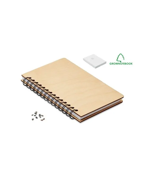 Carnet A5 Écologique Personnalisé - GROWBOOK™ SAVAGE Matières : coton Taille textile : XXL Couleurs : vert bouteille personnalis