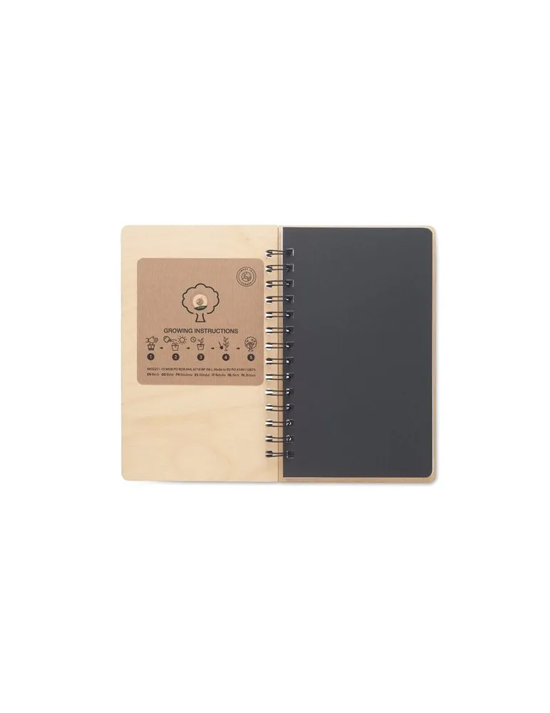 Carnet A5 Écologique Personnalisé - GROWBOOK™ SAVAGE Matières : coton Taille textile : XXL Couleurs : vert bouteille cadeau entr