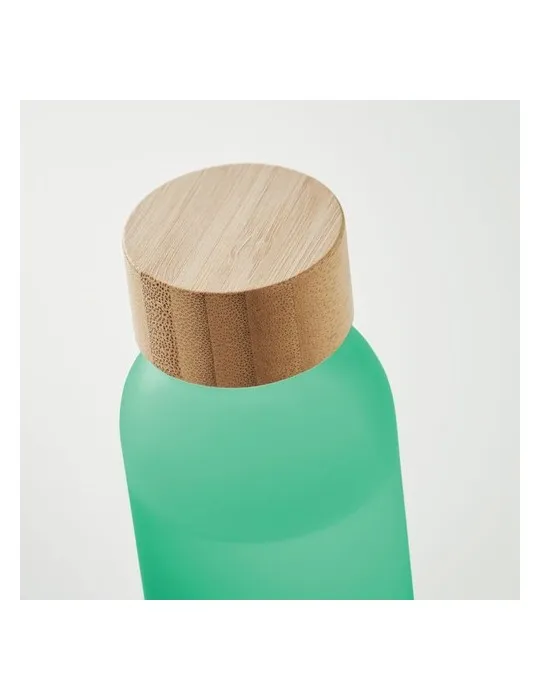 Bouteille en verre dépoli personnalisée 500ml ABE Matières : PU Couleurs : blanc accessoire événementiel unique