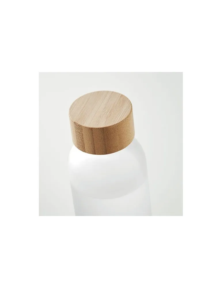 Bouteille en verre dépoli personnalisée 500ml ABE Matières : PET Couleurs : noir impression logo haute qualité