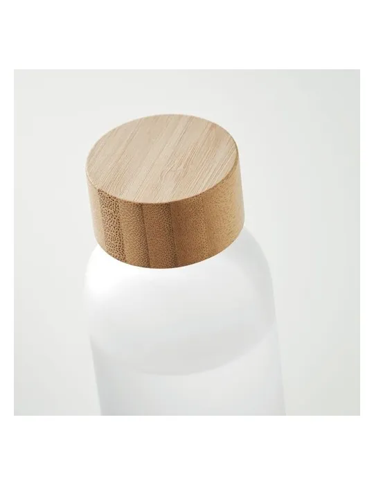 Bouteille en verre dépoli personnalisée 500ml ABE Matières : PET Couleurs : noir impression logo haute qualité