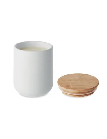 Bougie Végétale Personnalisée 200g - Fraîcheur de Lin Couleurs : blanc Matières : acier inoxydable recyclé