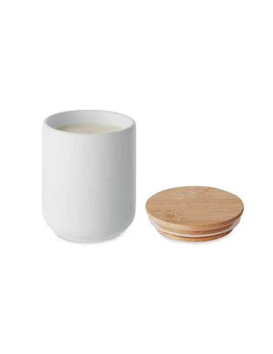 Bougie Végétale Personnalisée 200g - Fraîcheur de Lin Couleurs : blanc Matières : acier inoxydable recyclé