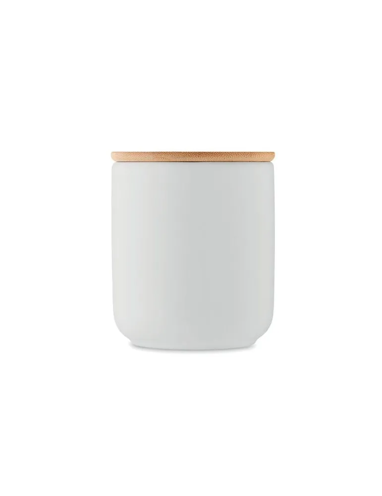 Bougie Végétale Personnalisée 200g - Fraîcheur de Lin Couleurs : blanc Matières : acier inoxydable recyclé cadeau entreprise pas