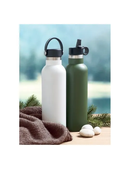 Bouteille Isotherme Écologique Personnalisée 700 ml BOALI Couleurs : noir Matières : acier inoxydable recyclé cadeau affaires él