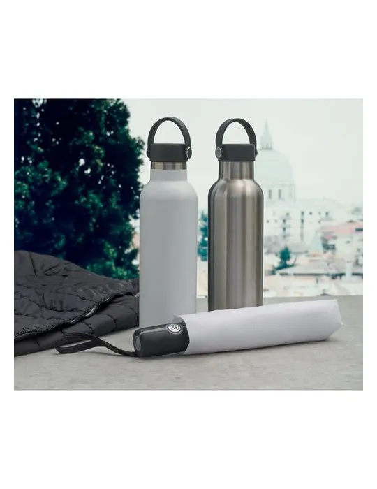 Bouteille Isotherme Écologique Personnalisée 700 ml BOALI Couleurs : noir Matières : acier inoxydable recyclé objet promo petit 