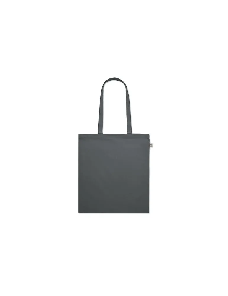 Sac Shopping Écologique en Coton Organique Personnalisé ONEL Couleurs : bleu marquage couleur éclatante