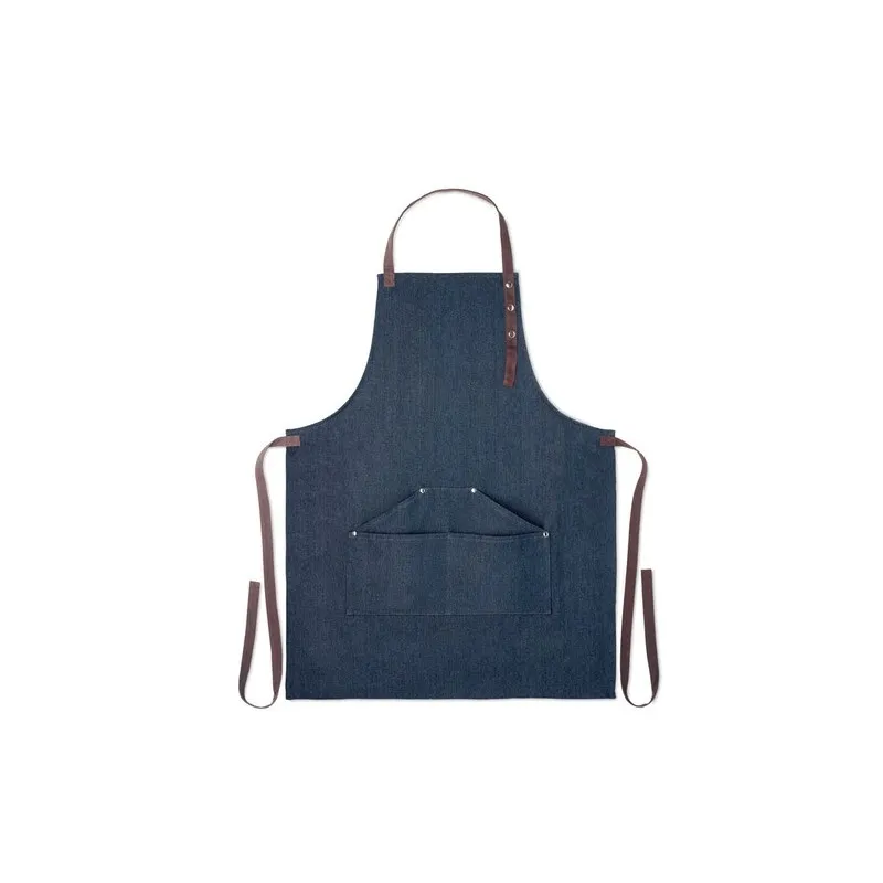 Tablier en denim écologique 240 gr/m² - DENIPUR Matières : polyéthylène (PE) Taille textile : XS Couleurs : rose vif personnalis