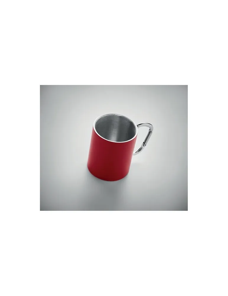 Tasse en métal double paroi personnalisée écologique - TRUMBA Matières : acrylique Couleurs : gris livraison express 24h 48h