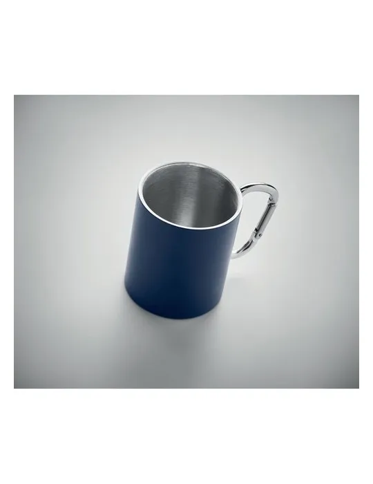 Tasse en métal double paroi personnalisée écologique - TRUMBA Matières : polypropylène (PP) Couleurs : blanc marquage laser ultr