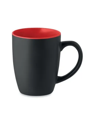 Tasse en céramique bicolore 290 personnalisée et écologique - LIM Matières : polypropylène (PP) Couleurs : rouge