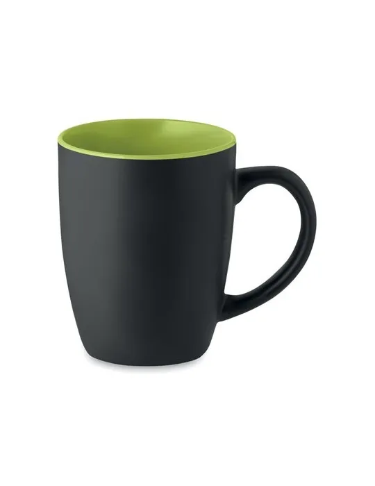 Tasse en céramique bicolore 290 personnalisée et écologique - LIM Matières : polypropylène (PP) Couleurs : bleu cadeau entrepris