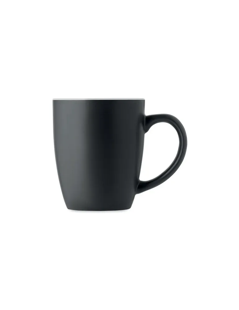 Tasse en céramique bicolore 290 personnalisée et écologique - LIM Matières : PVC Couleurs : noir cadeau collaborateur premium