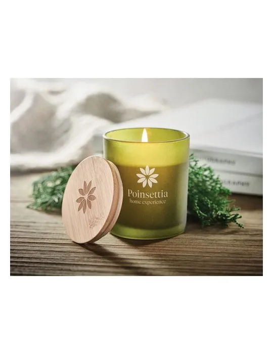 Bougie Végétale Écologique 120g Personnalisée KEOPS SMALL personnalisable avec votre logo