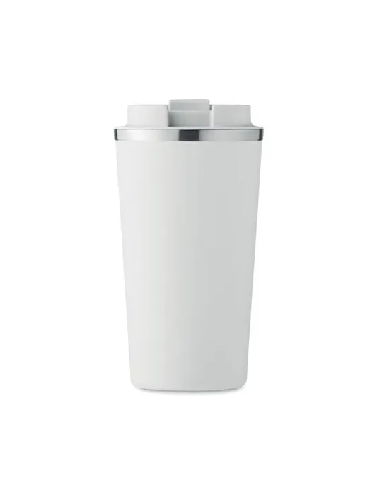 Gobelet Isotherme Double Paroi 510 ml Personnalisé BRACE + Matières : papier Couleurs : blanc marquage couleur éclatante