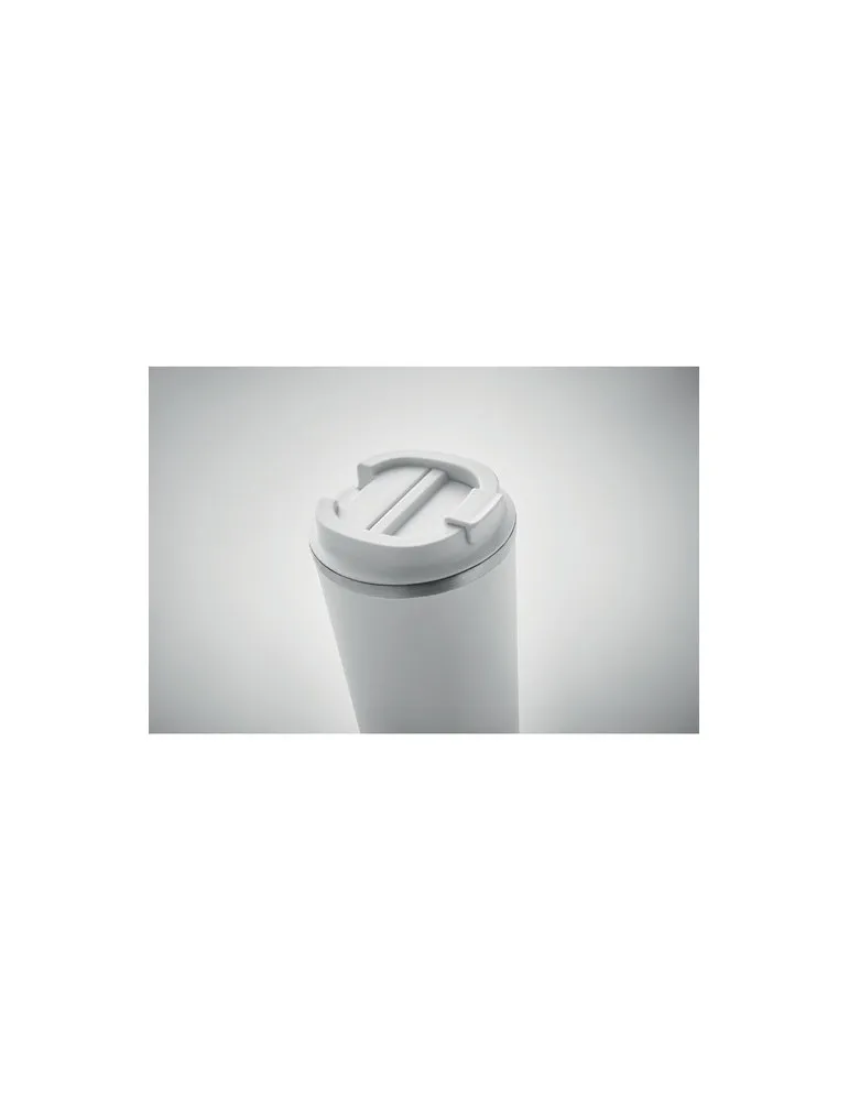 Gobelet Isotherme Double Paroi 510 ml Personnalisé BRACE + Matières : papier Couleurs : blanc goodies publicitaire événementiel