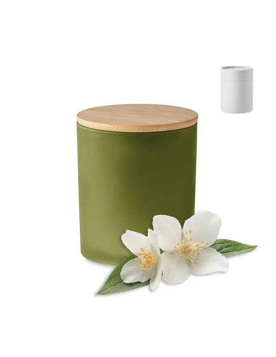 Bougie Végétale Parfumée 200 gr Personnalisée KEOPS MEDIUM Matières : verre Couleurs : transparent