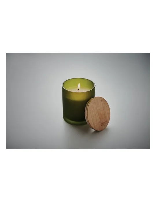 Bougie Végétale Parfumée 200 gr Personnalisée KEOPS MEDIUM Matières : verre Couleurs : transparent goodies publicitaire durable