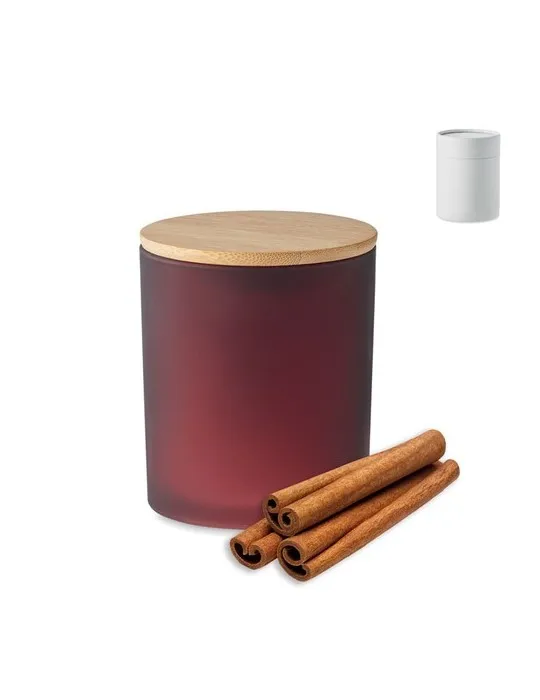 Bougie Végétale Parfumée 200 gr Personnalisée KEOPS MEDIUM Matières : verre Couleurs : transparent cadeau entreprise pas cher