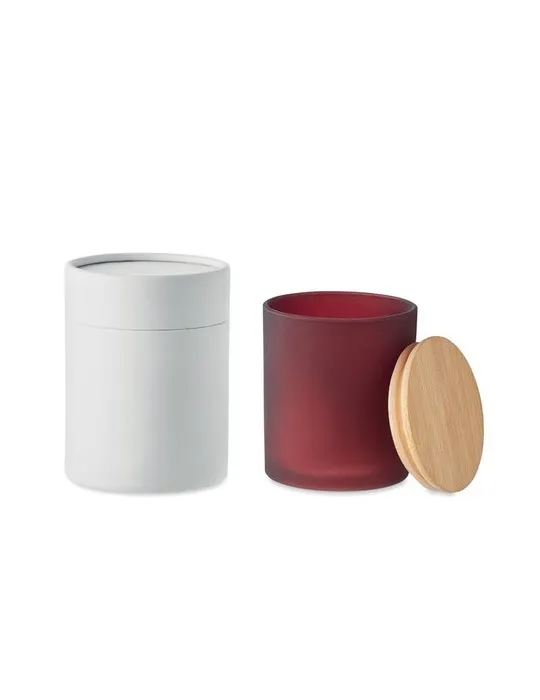 Bougie Végétale Parfumée 200 gr Personnalisée KEOPS MEDIUM Matières : verre Couleurs : transparent objet promotionnel éco-respon