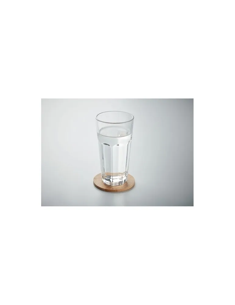 Sous-verre rond en bambou BAYIN - Élégance Naturelle