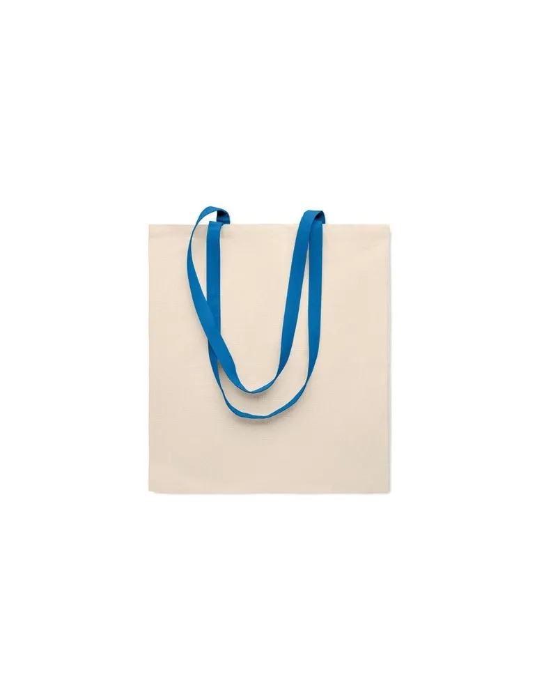 Sac shopping écologique en coton 140 gr/m² personnalisé ZEVRA Matières : coton Taille textile : XL Couleurs : gris chiné cadeau 