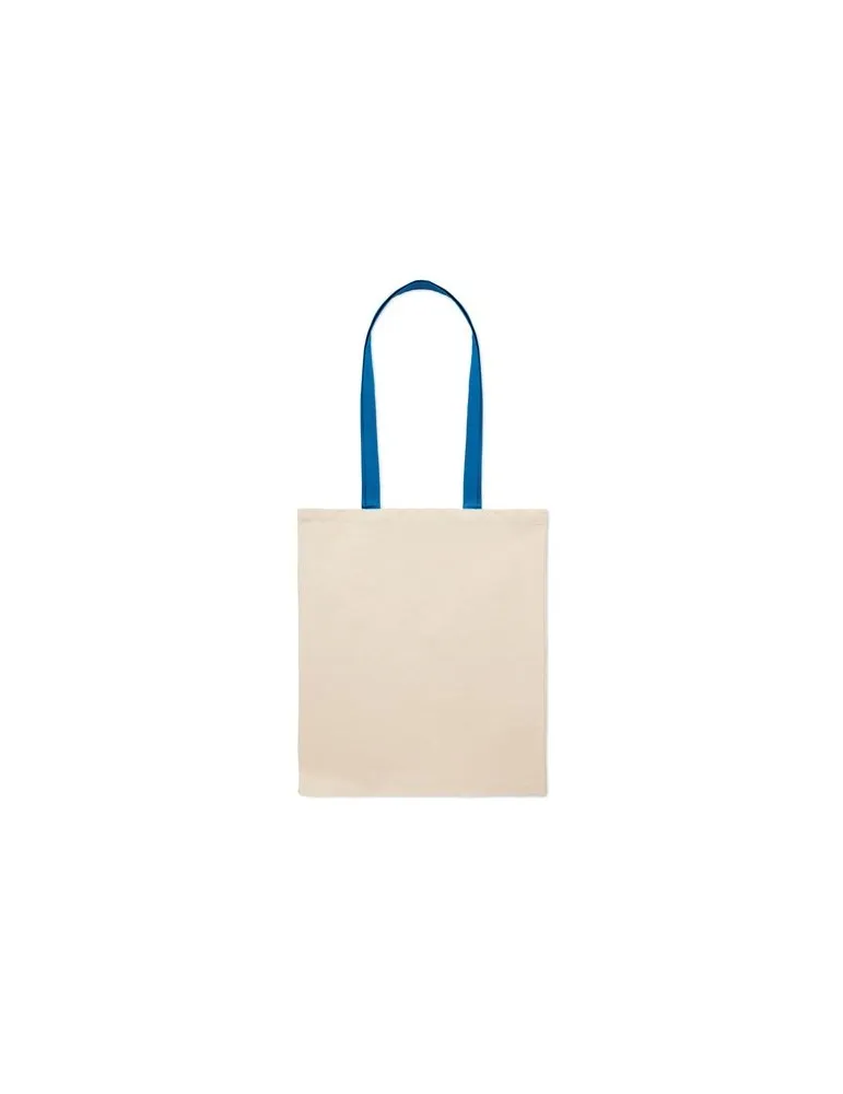 Sac shopping écologique en coton 140 gr/m² personnalisé ZEVRA Matières : coton Taille textile : XL Couleurs : gris chiné objet p