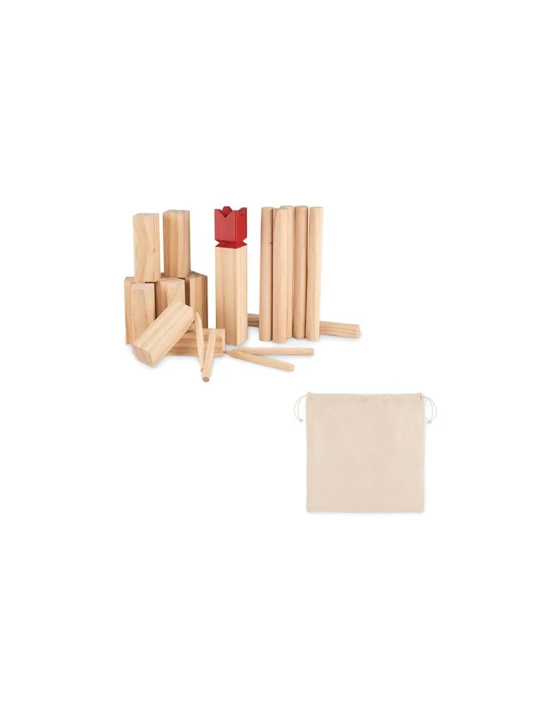 Jeu de lancer en bois de pin personnalisé et convivial - KING Matières : coton Taille textile : XXL Couleurs : bleu aqua