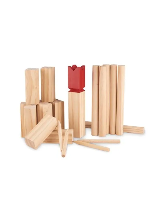 Jeu de lancer en bois de pin personnalisé et convivial - KING Matières : coton Taille textile : XXL Couleurs : bleu aqua personn