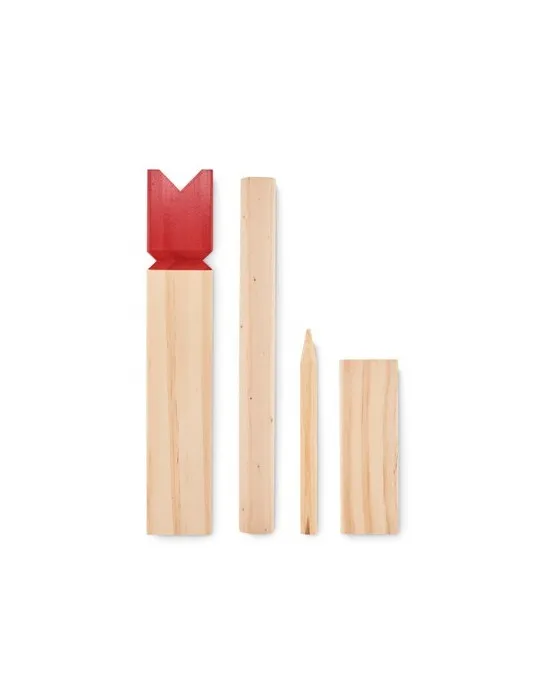 Jeu de lancer en bois de pin personnalisé et convivial - KING Matières : coton Taille textile : XXL Couleurs : bleu aqua cadeau 