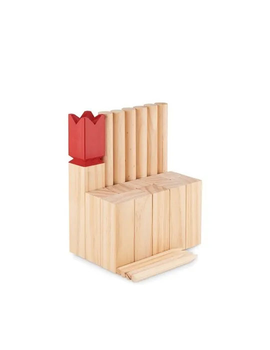 Jeu de lancer en bois de pin personnalisé et convivial - KING Matières : coton Taille textile : XXL Couleurs : bleu aqua goodies