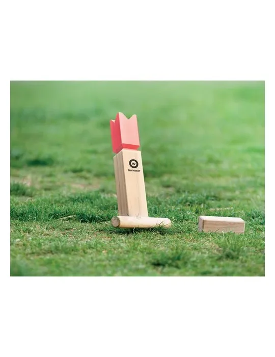 Jeu de lancer en bois de pin personnalisé et convivial - KING Matières : coton Taille textile : XXL Couleurs : bleu aqua livrais