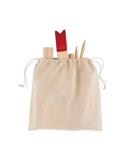 Jeu de lancer en bois de pin personnalisé et convivial - KING Matières : coton Taille textile : XXL Couleurs : bleu aqua objet p