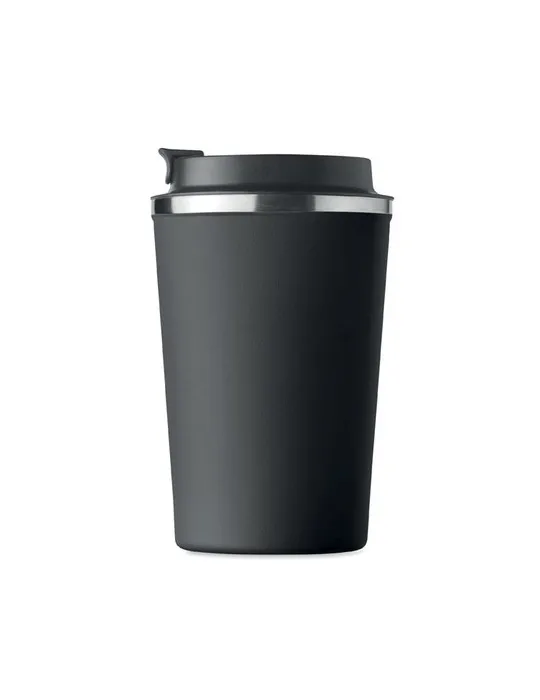 Gobelet isotherme double paroi 350 ml personnalisé - BRACE Matières : coton Taille textile : M Couleurs : noir profond marquage 