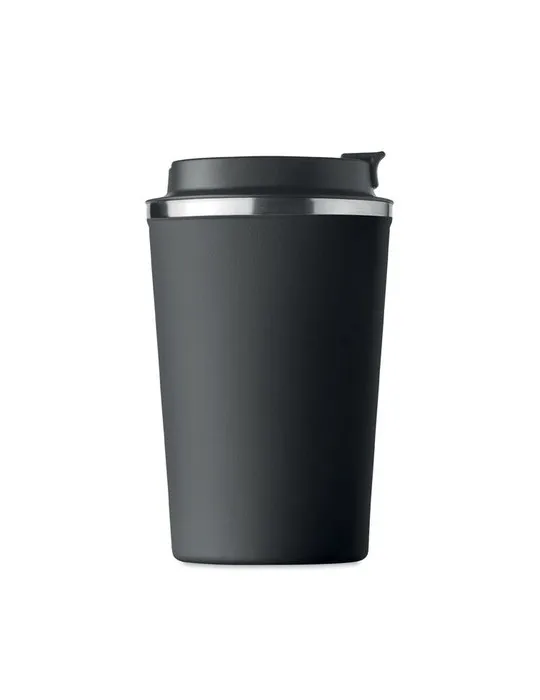 Gobelet isotherme double paroi 350 ml personnalisé - BRACE Matières : coton Taille textile : M Couleurs : noir profond impressio