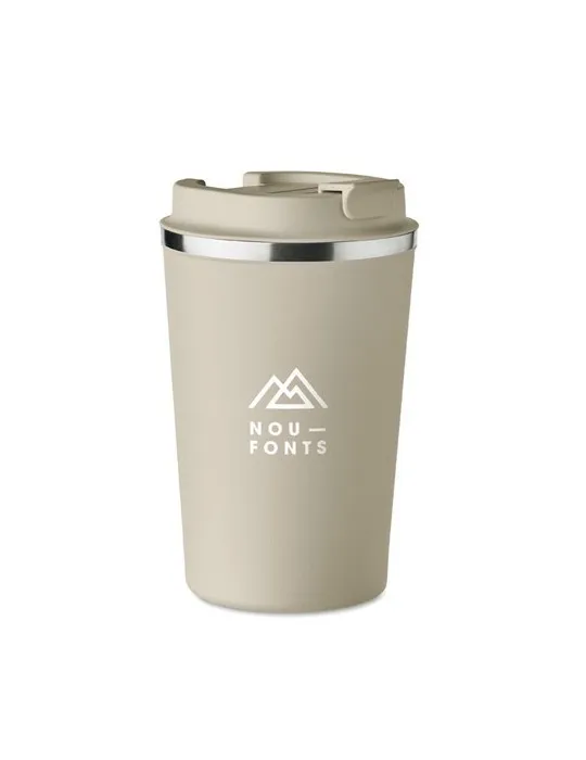 Gobelet isotherme double paroi 350 ml personnalisé - BRACE Matières : coton Taille textile : 3XL Couleurs : blanc marquage coule