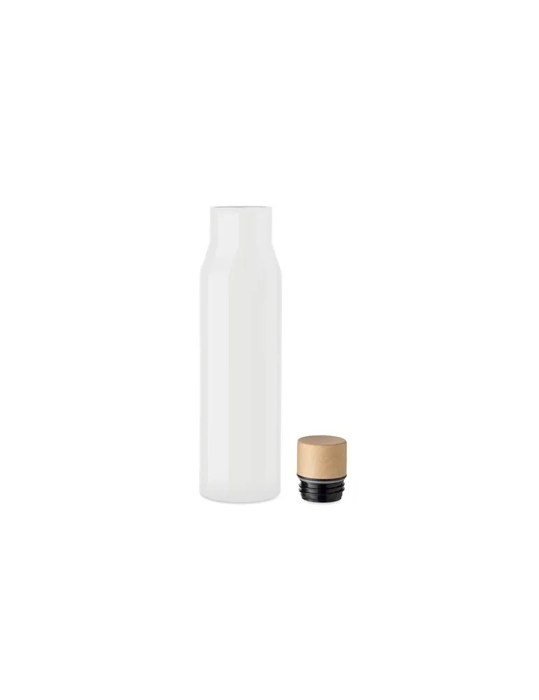 Flacon à double paroi écologique 500 ml - DUDINKA Matières : polyéthylène (PE) Taille textile : XS Couleurs : blanc marquage las