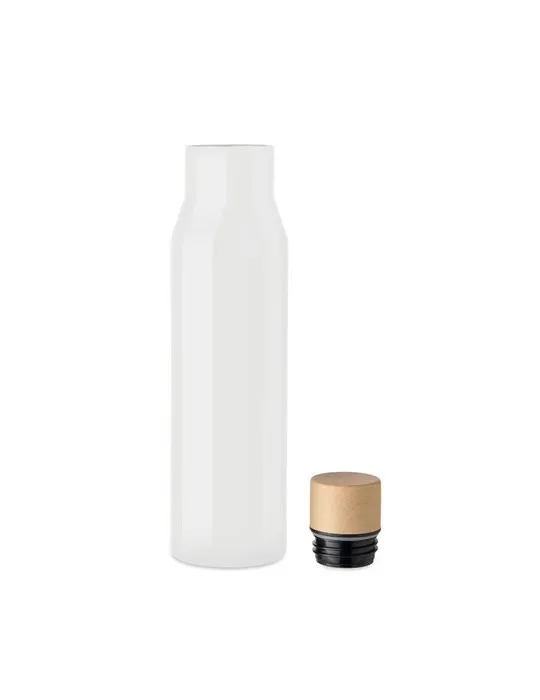 Flacon à double paroi écologique 500 ml - DUDINKA Matières : polyéthylène (PE) Taille textile : XS Couleurs : blanc marquage las