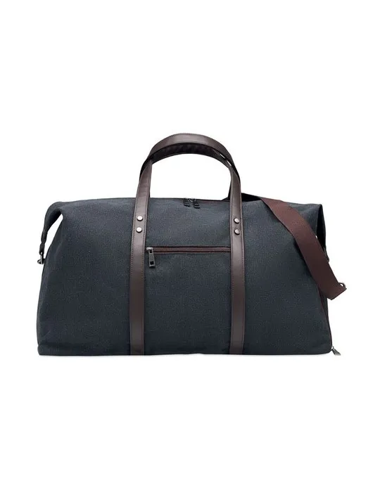 Sac week-end personnalisé en toile 450gr/m² - ZURICH Matières : polyéthylène (PE) Taille textile : XXL Couleurs : bleu piscine p