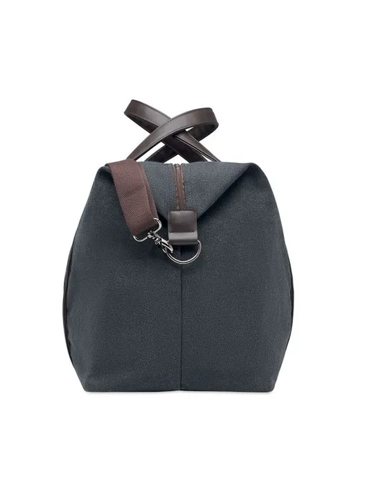 Sac week-end personnalisé en toile 450gr/m² - ZURICH Matières : polyéthylène (PE) Taille textile : XXL Couleurs : bleu piscine c