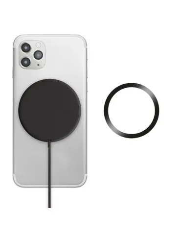 Chargeur sans fil magnétique personnalisé FLAKE MAG Matières : polyéthylène (PE) Taille textile : 3XL Couleurs : noir