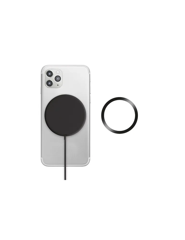 Chargeur sans fil magnétique personnalisé FLAKE MAG Matières : polyéthylène (PE) Taille textile : 3XL Couleurs : noir