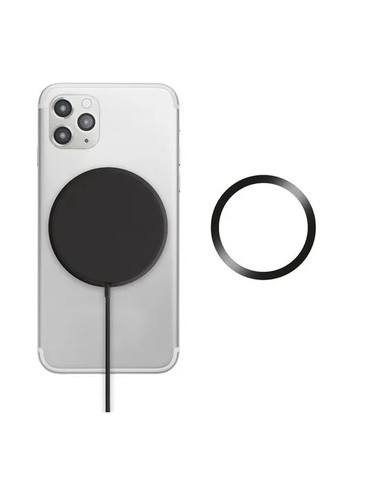 Chargeur sans fil magnétique personnalisé FLAKE MAG Matières : polyéthylène (PE) Taille textile : 3XL Couleurs : noir