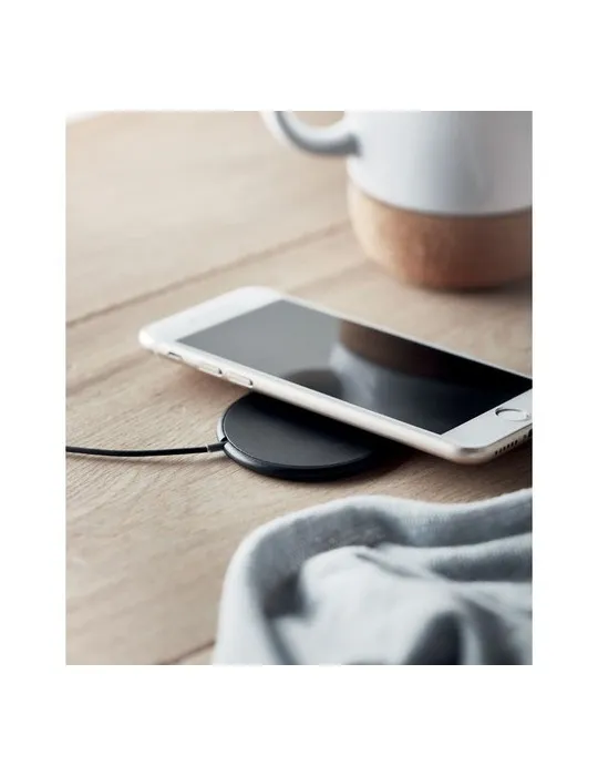 Chargeur sans fil magnétique personnalisé FLAKE MAG Matières : polyéthylène (PE) Taille textile : 3XL Couleurs : noir cadeau col