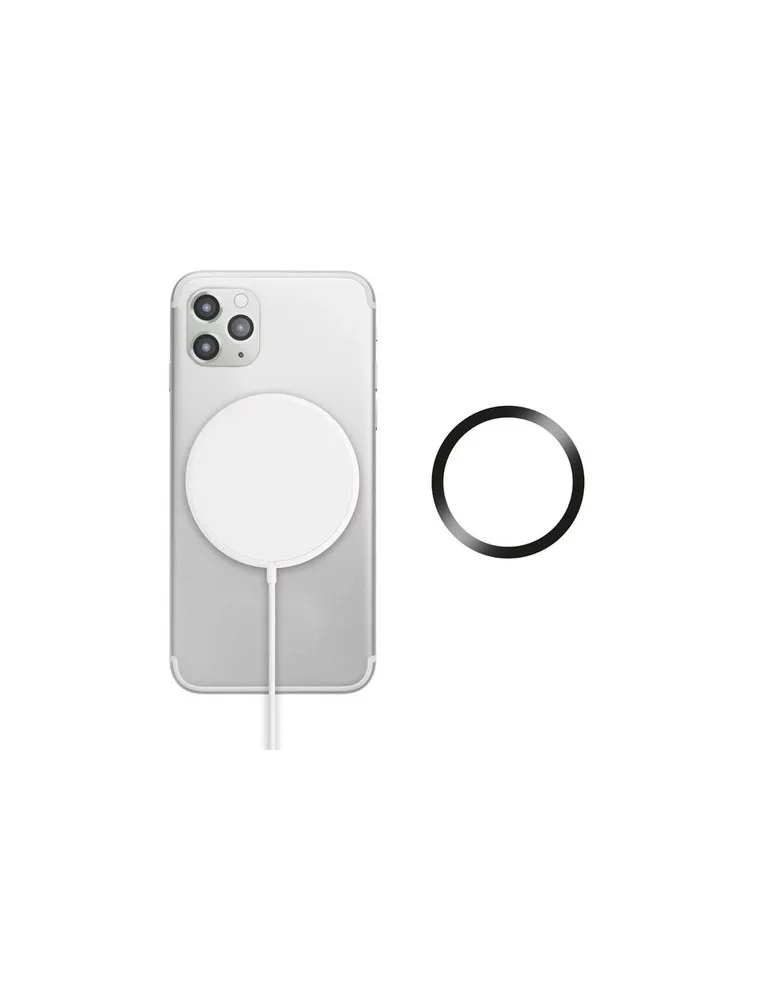 Chargeur sans fil magnétique personnalisé FLAKE MAG Matières : polyéthylène (PE) Taille textile : S Couleurs : noir personnalisa